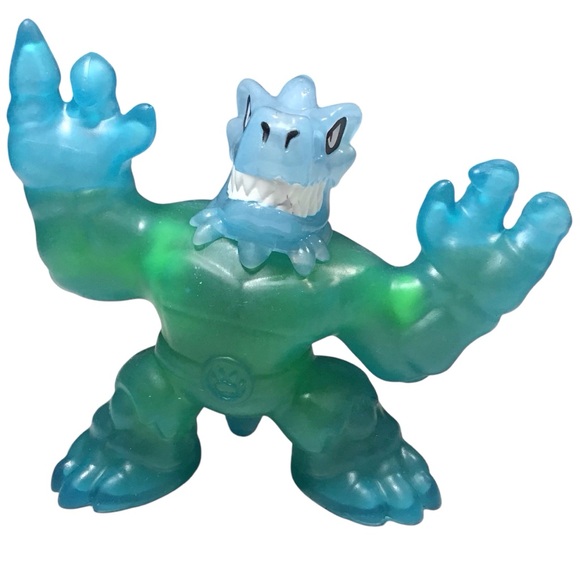 Heros Goo Jit Zu X Ray Dinosaur Moose Blue Green Action Figure - Picture 1 of 14